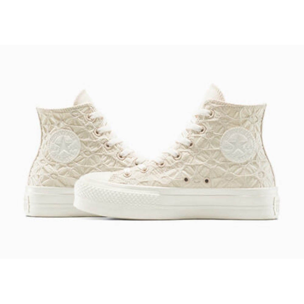 Converse CTAS Lift Hi Textured Dune/Egret Women's Sz 8 A13523C - Picture 5 of 8
